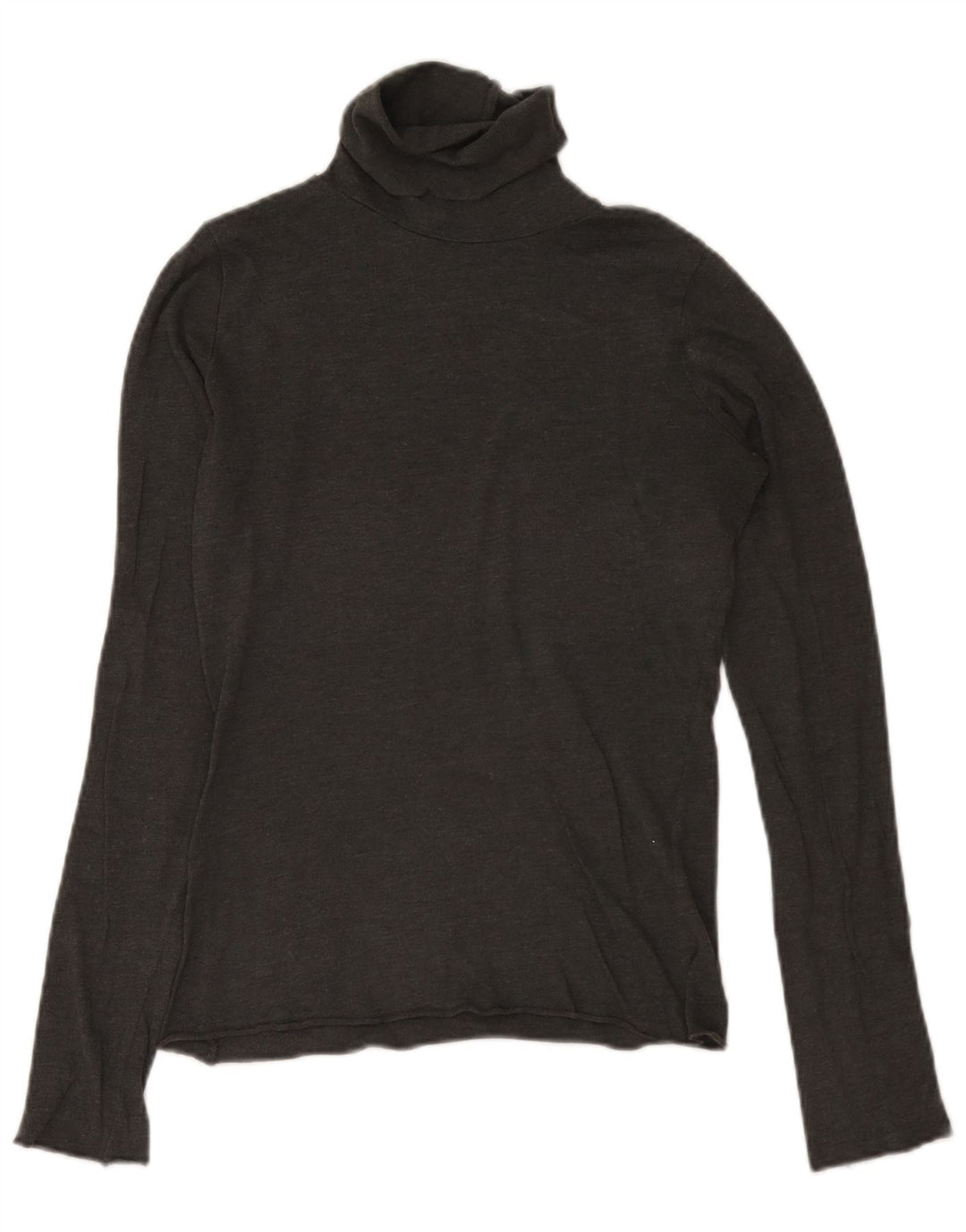 Zara Damen Rollkragenoberteil Langarm UK 12 Mittelgrau