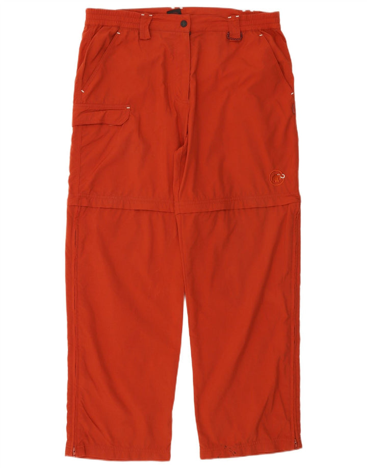 MAMMUT Damen Gerade Cargohose EU 44 XL W36 L30 Rotes Nylon