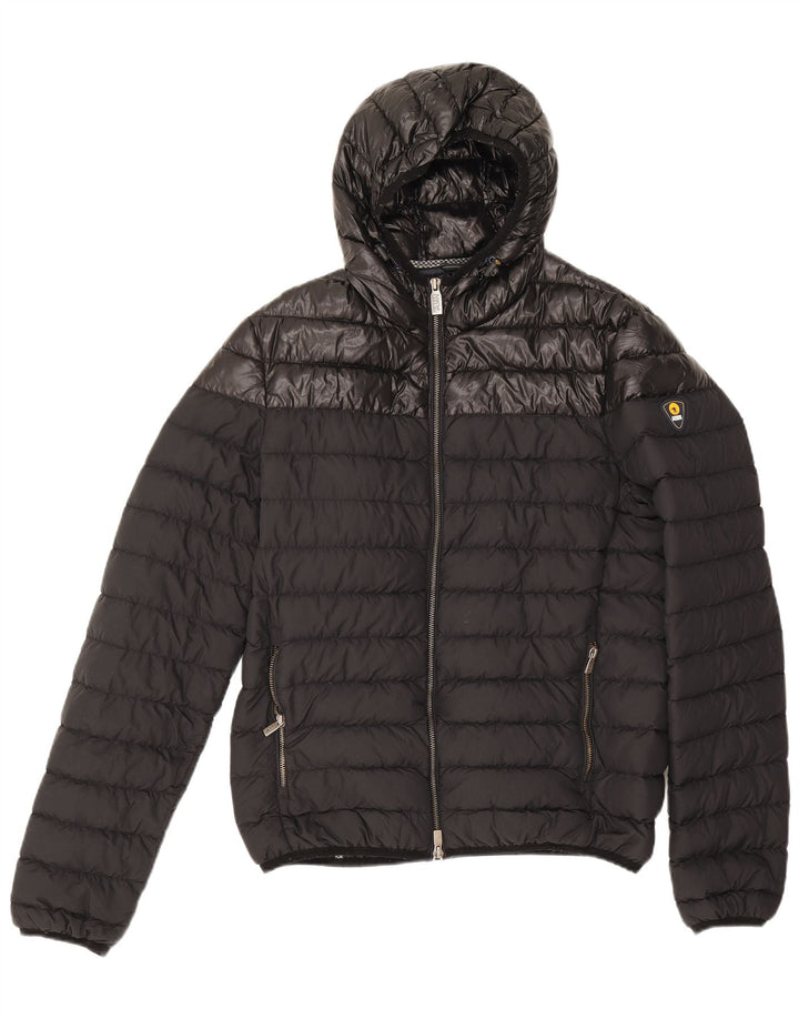 Ciesse Piumini wattierte Herrenjacke mit Kapuze, UK 40, mittelschwarz