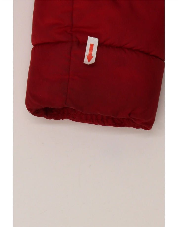 Jordan Jungen wattierte Jacke mit grafischer Kapuze, 8–9 Jahre, Größe S, Rot, Farbblock