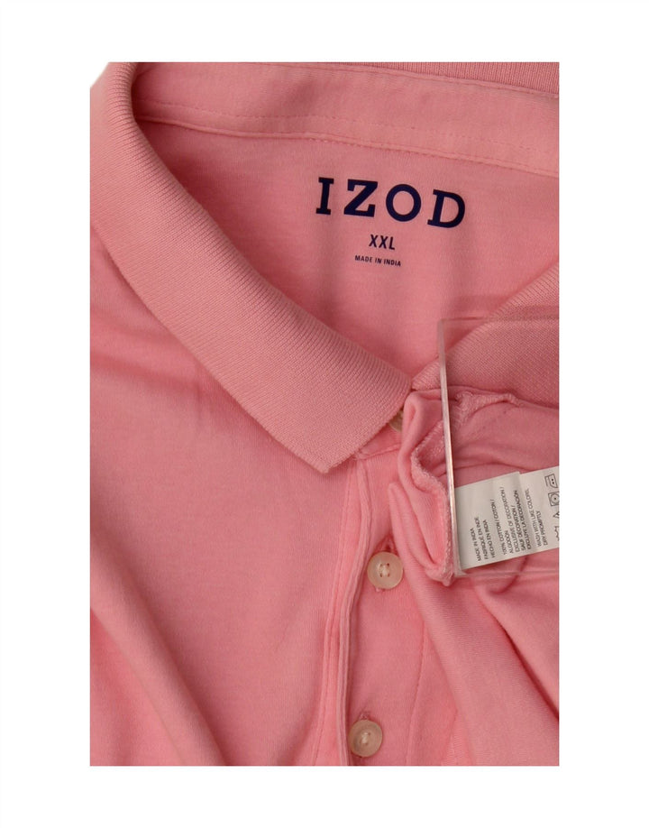 Izod Herren Poloshirt 2XL Rosa Baumwolle