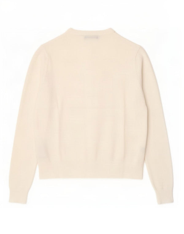 Marks & Spencer Damen-Cardigan-Pullover UK 12 Mittelweiße Viskose