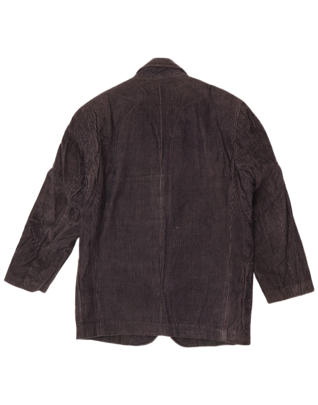 Ferre Damen-Blazerjacke aus Cord mit 2 Knöpfen, Größe IT 44, mittelmarineblaue Baumwolle