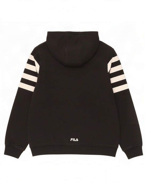 Fila Kapuzenpullover für Jungen, 11–12 Jahre, schwarz gestreift, Baumwolle
