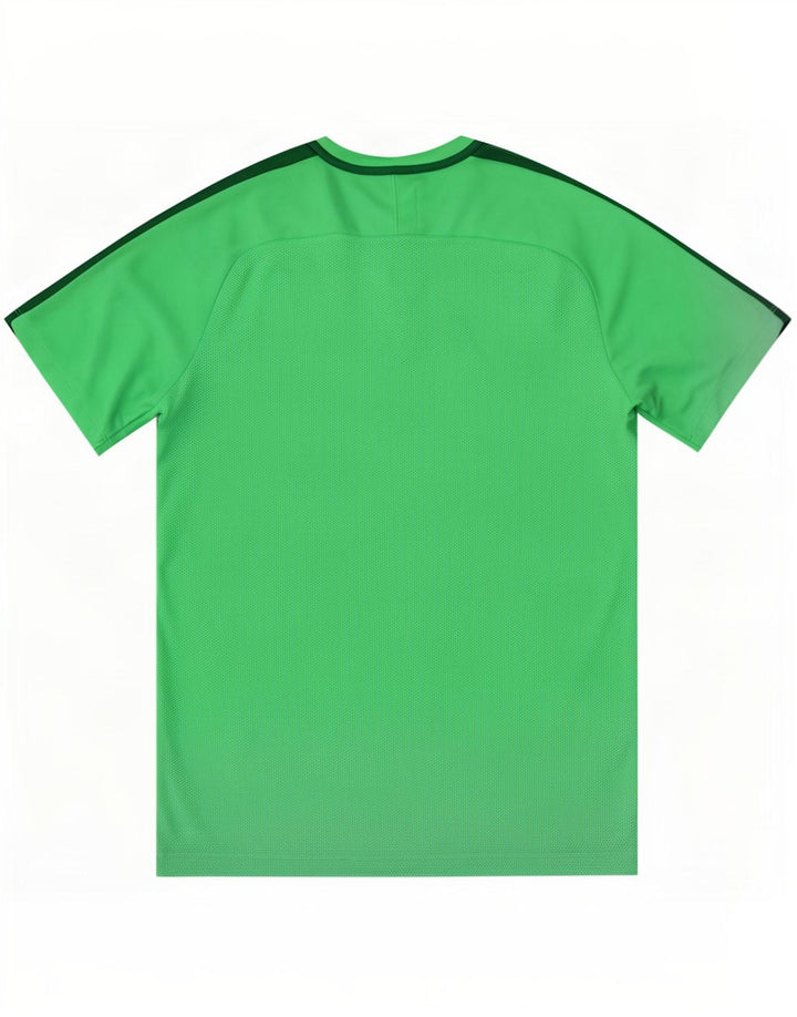 Nike Herren Dri Fit Grafik-T-Shirt-Oberteil Mittelgrünes Farbblock-Polyester