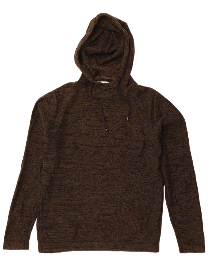 JACK & JONES Herren-Kapuzenpullover aus mittelkhakimelierter Baumwolle