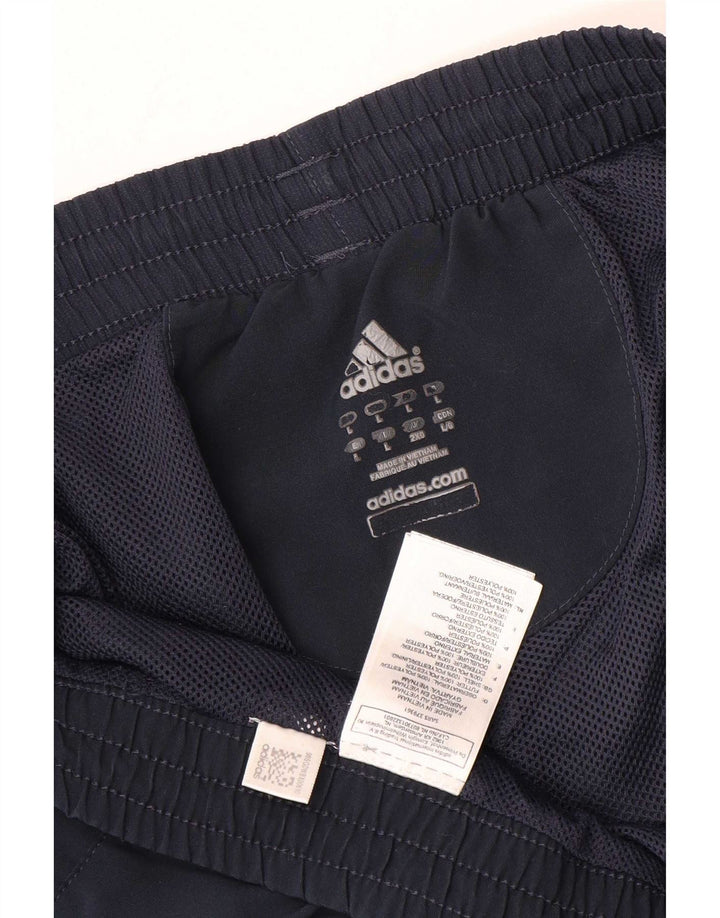 Adidas Herren Climalite Sportshorts, groß, marineblau, Farbblock-Polyester