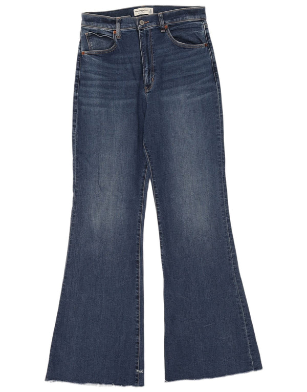 Abercrombie & Fitch Damen Schlagjeans US 12 Large W31 L32 Blau
