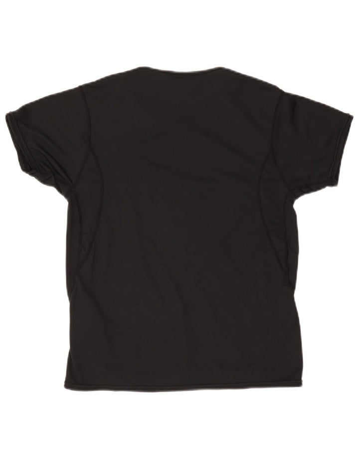 Nike Womens Graphic T-Shirt Top UK 10/12 Mittelschwarzes Polyester