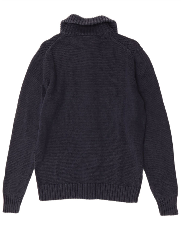 Zara Herren-Cardigan-Pullover Mittelblau