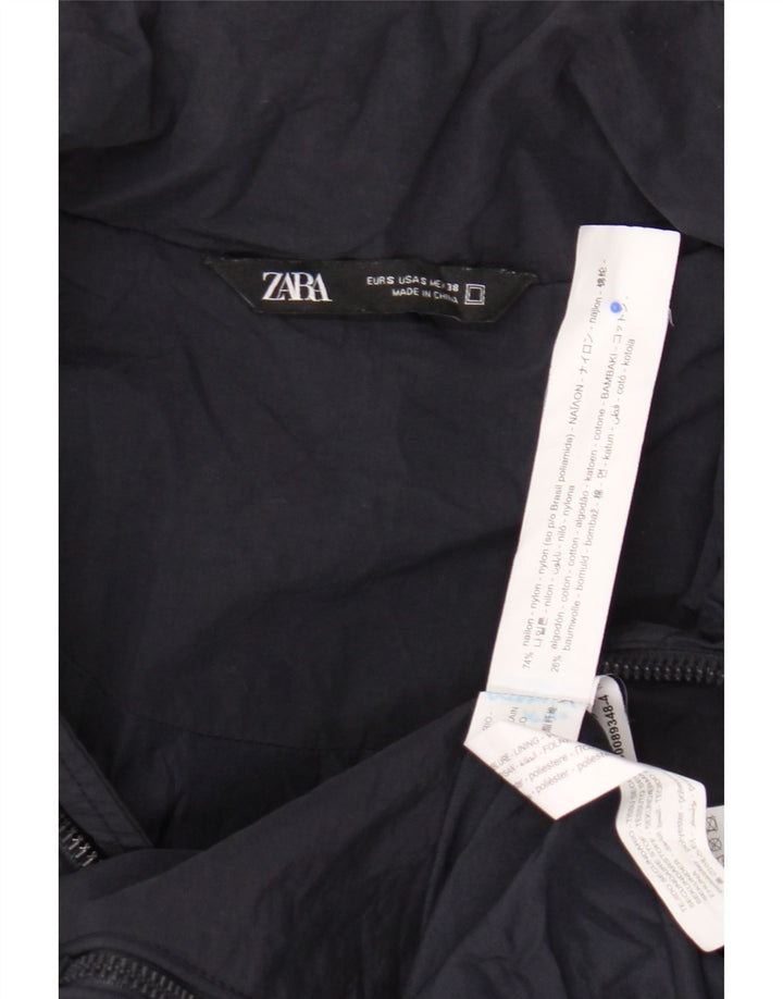 Zara Herren Bomberjacke UK 36 Small Marineblaues Nylon