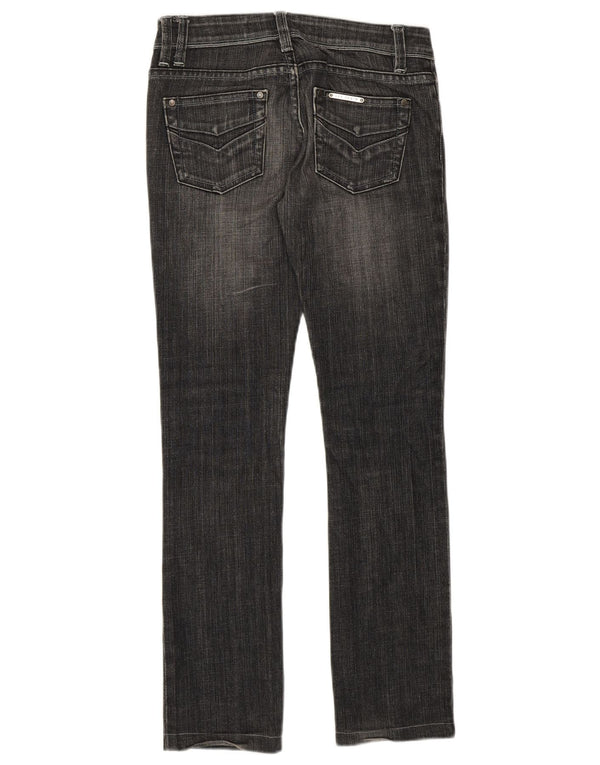 Lee Damen Slim Jeans W26 L27 Graue Baumwolle