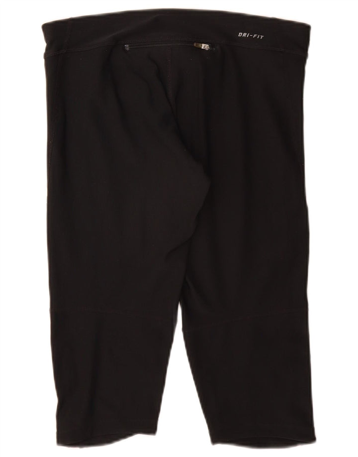Nike Damen Dri Fit Capri Leggings UK 10 Small Schwarz