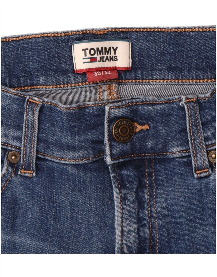 Tommy Hilfiger Herren Slim Jeans W30 L32 Blaue Baumwolle