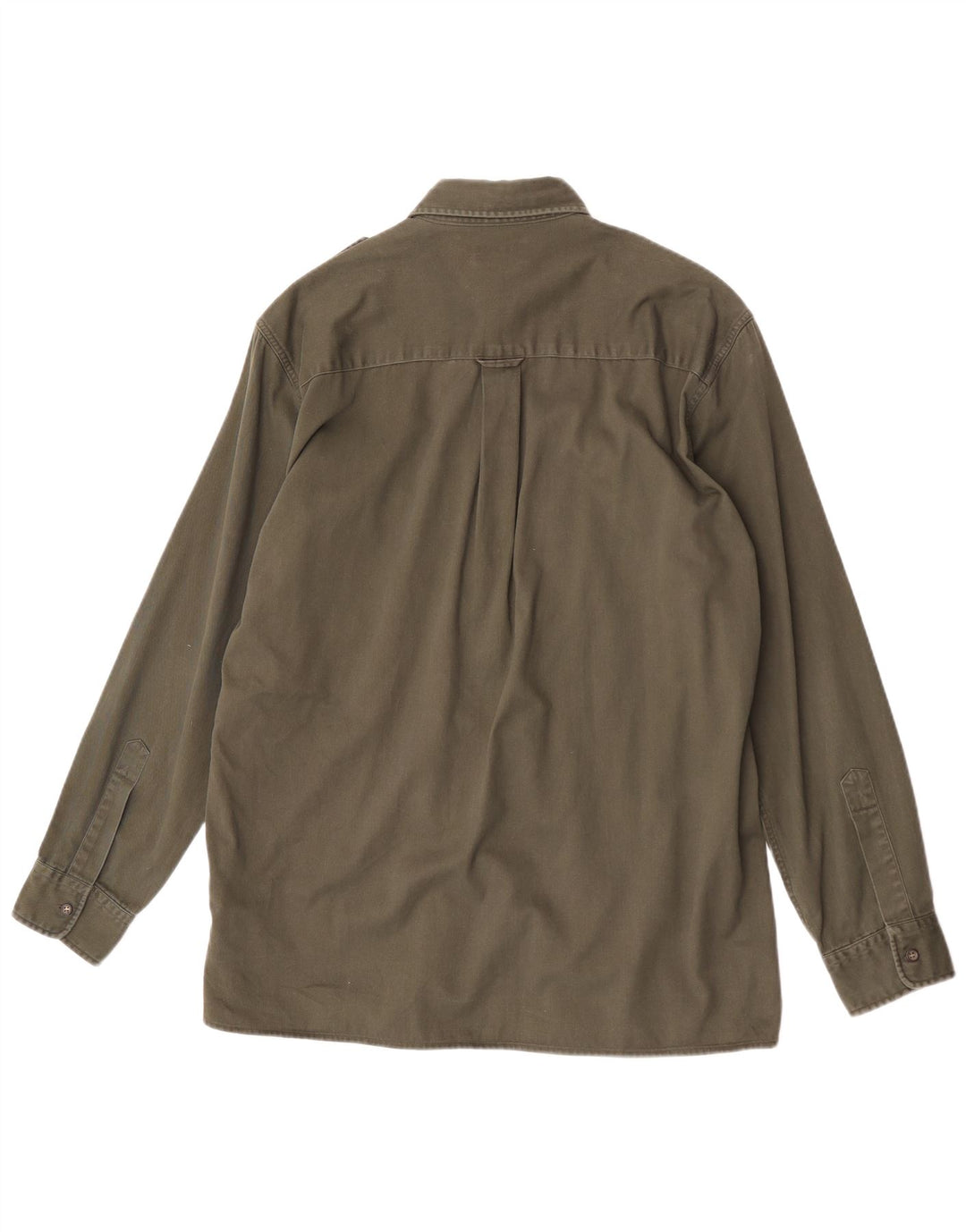 Rifle Herren-Militärhemd aus mittlerer Khaki-Baumwolle