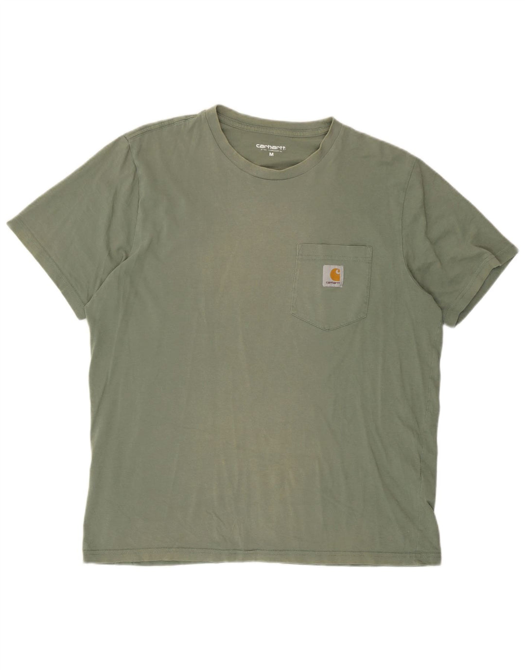 Carhartt Herren T-Shirt Top aus mittelgrüner Baumwolle