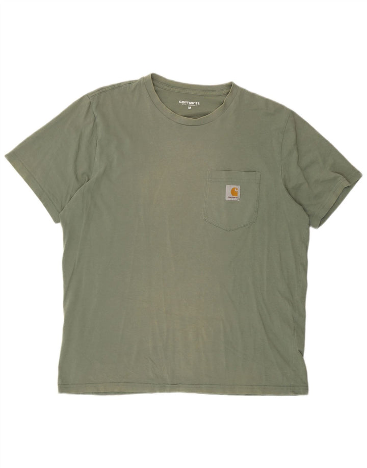 Carhartt Herren T-Shirt Top aus mittelgrüner Baumwolle