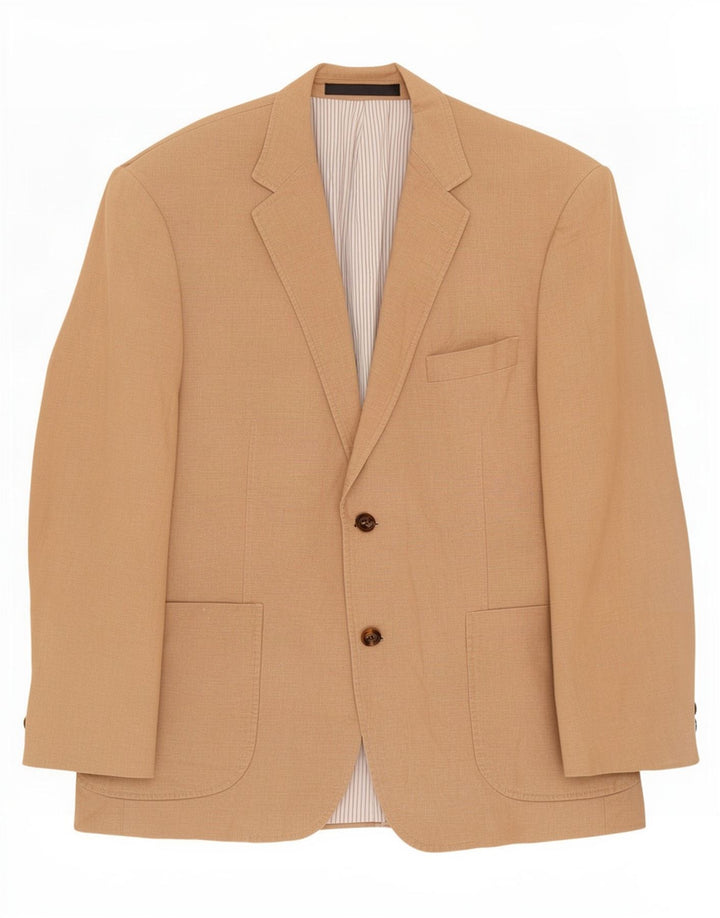 Marks & Spencer Herren-Blazer mit 2 Knöpfen, UK 40, mittelbeiges Leinen