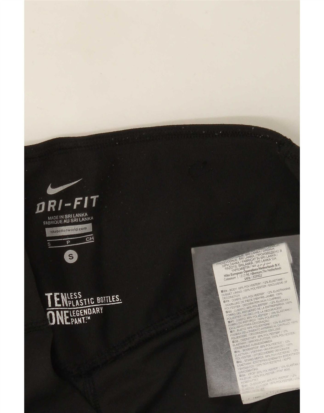Nike Damen Dri Fit Capri-Leggings, Größe S, Größe S, Schwarz, Polyester
