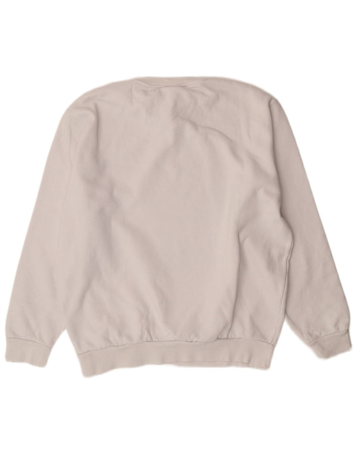 ELLESSE Herren-Sweatshirt-Pullover, groß, weiße Baumwolle