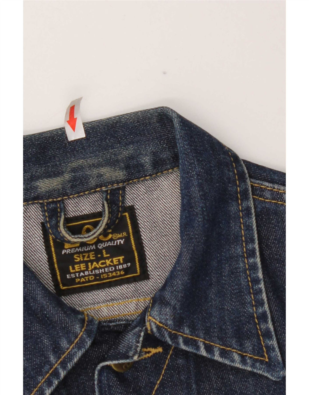 Lee Damen Jeansjacke UK 14 Große blaue Baumwolle