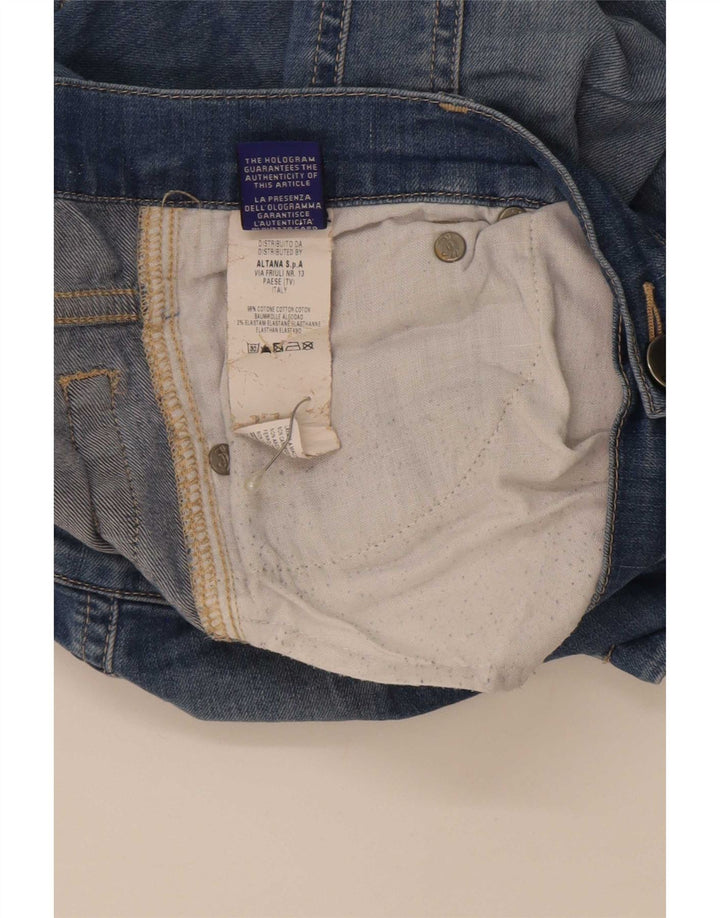 Jeckerson Damen Bermuda Denim Shorts Medium W30 Blaue Baumwolle