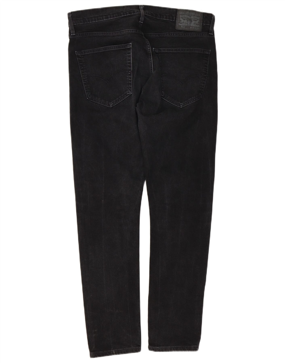 Levi's Herren Slim Tapered Jeans W36 L32 Schwarze Baumwolle