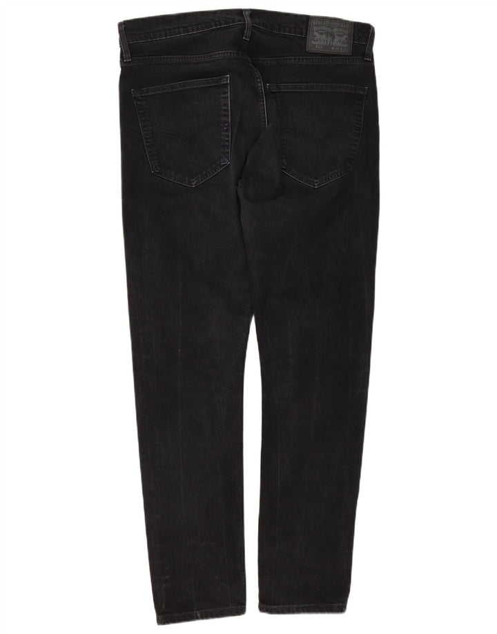 Levi's Herren Slim Tapered Jeans W36 L32 Schwarze Baumwolle