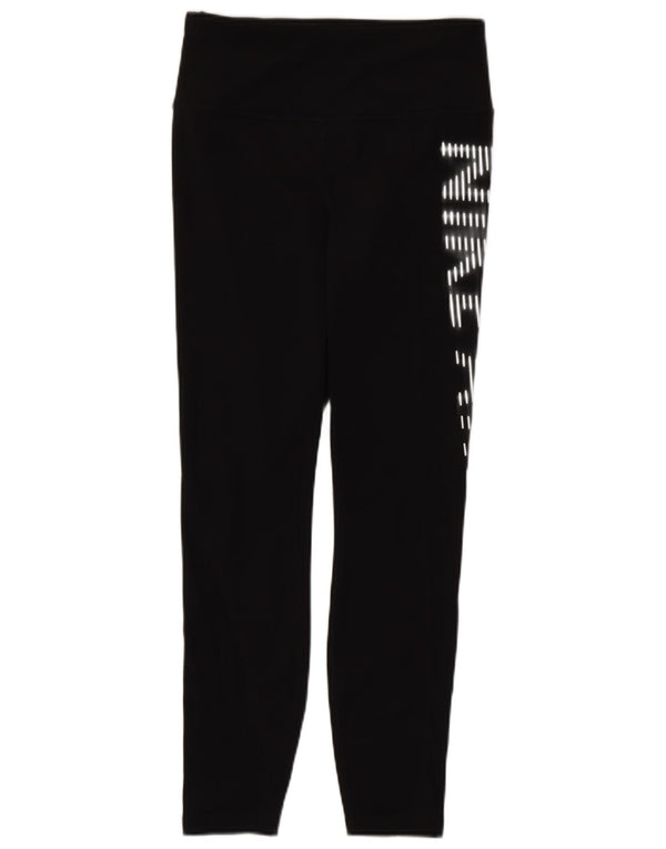 Nike Damen Dri Fit Graphic Leggings UK 8 Small Schwarz