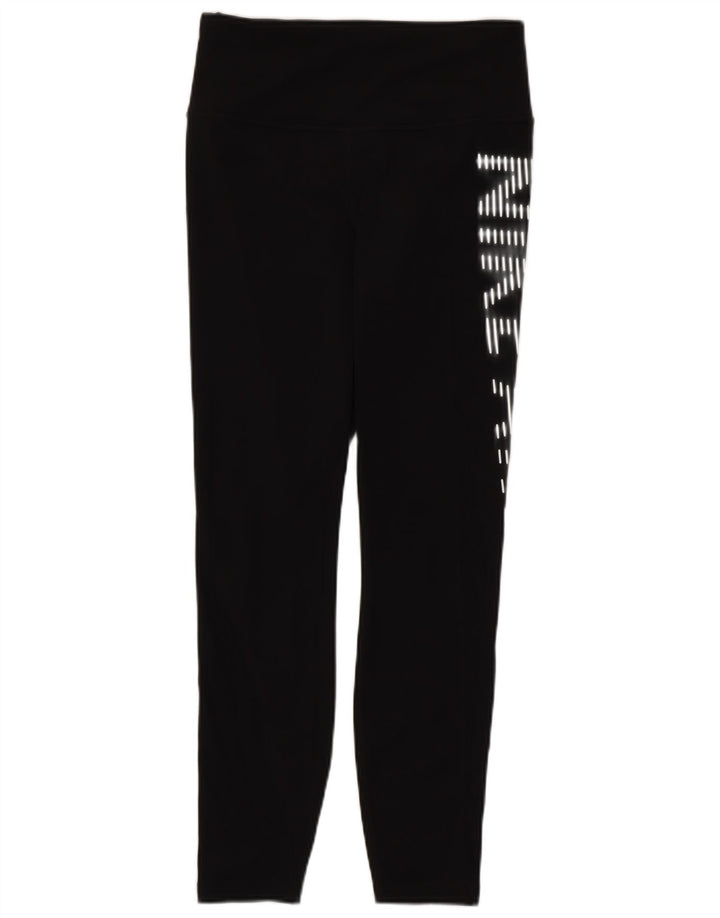 Nike Damen Dri Fit Graphic Leggings UK 8 Small Schwarz