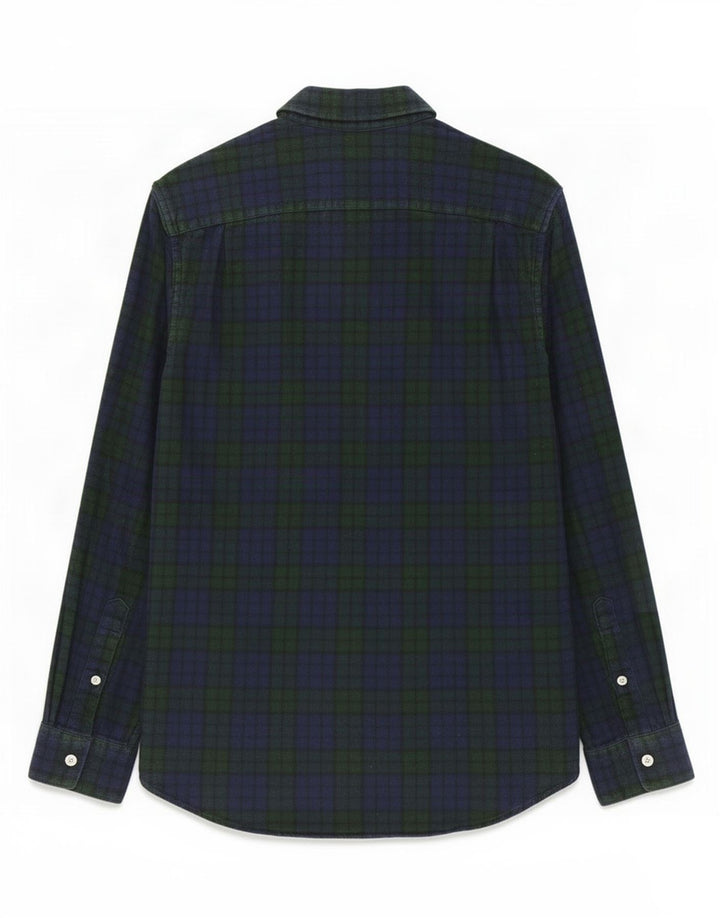 Jack Wills Herren-Flanellhemd, Größe S, marineblaue Baumwolle