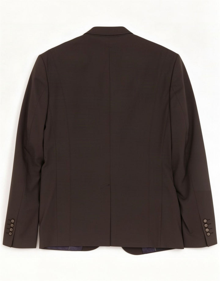 Zara Herren 2-Knopf-Blazerjacke EU 54 XL Graues Polyester