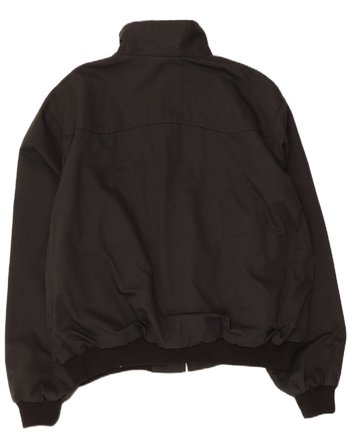 Vintage Herren Bomberjacke UK 44 2XL Schwarz Polyester