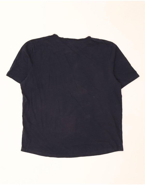 Jack & Jones Herren T-Shirt Top 2XL Marineblau Baumwolle