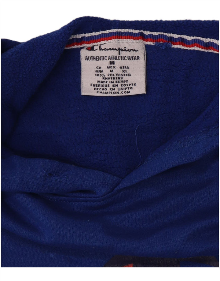 Champion Herren-Kapuzenpullover mit Grafik, mittelblau, Polyester