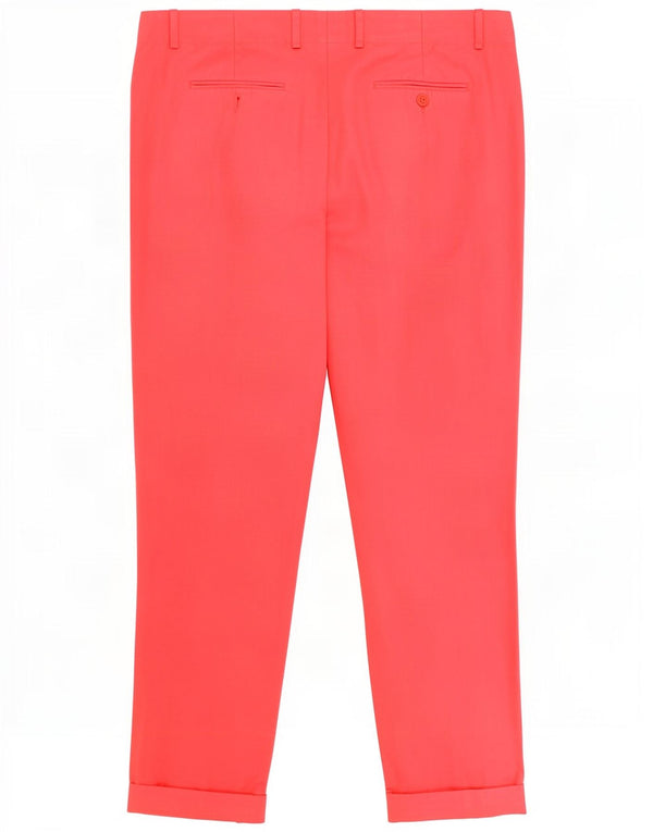 Massimo Dutti Damen Slim Chinohose EU 44 XL W34 L28 Rosa Baumwolle