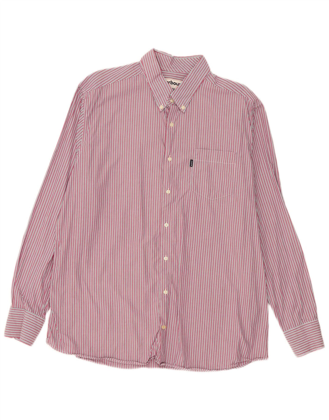 Barbour Herren Tailored Fit Hemd 2XL Rosa gestreift