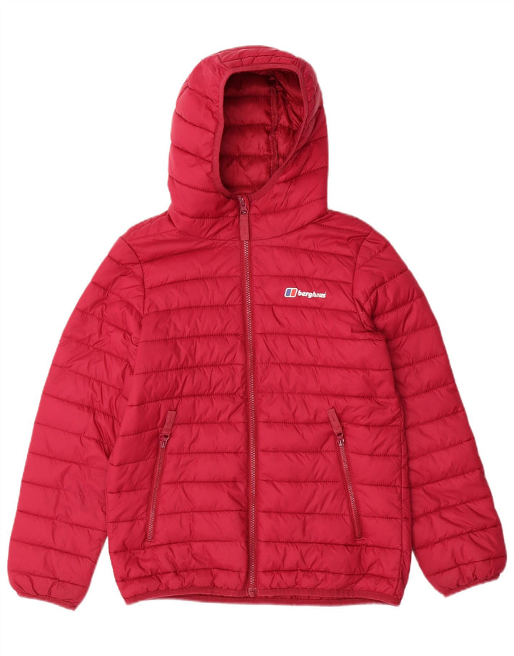 BERGHAUS Wattierte Jacke mit Kapuze für Mädchen, 11–12 Jahre, Rosa, Polyamid