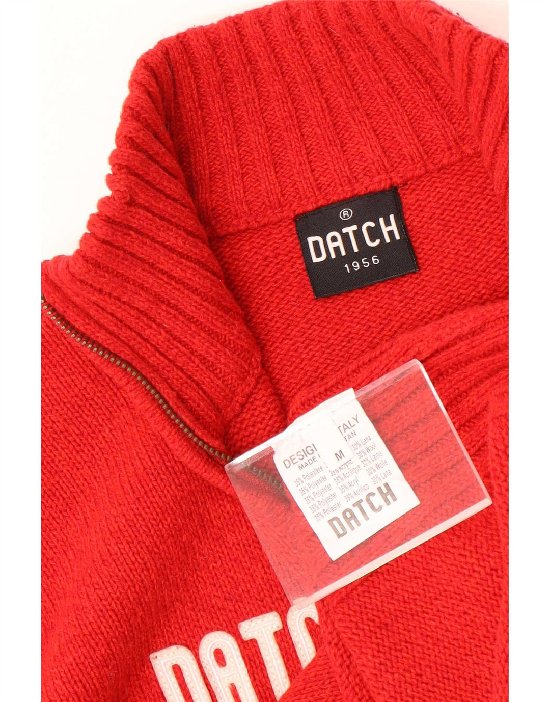 Datch Damen-Cardigan mit Grafik, UK 14, Mittelrot, Polyester