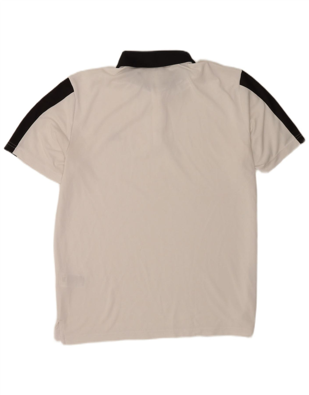 Adidas Herren-Poloshirt, groß, weißes Colourblock-Polyester