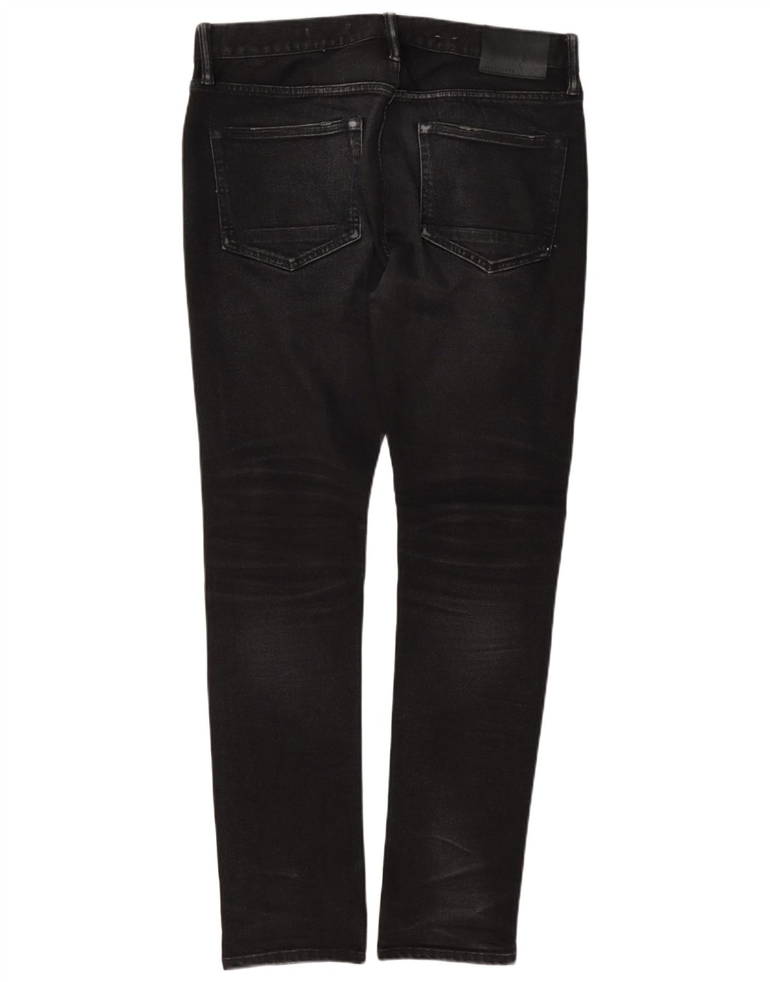 All Saints Herren Cigarette Slim Jeans W32 L32 Graue Baumwolle