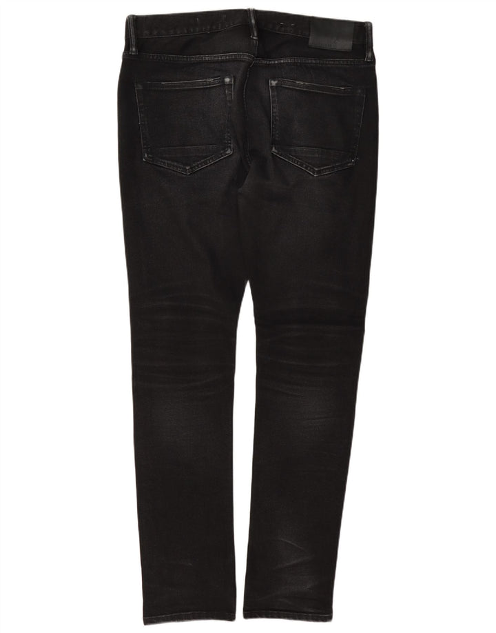 All Saints Herren Cigarette Slim Jeans W32 L32 Graue Baumwolle