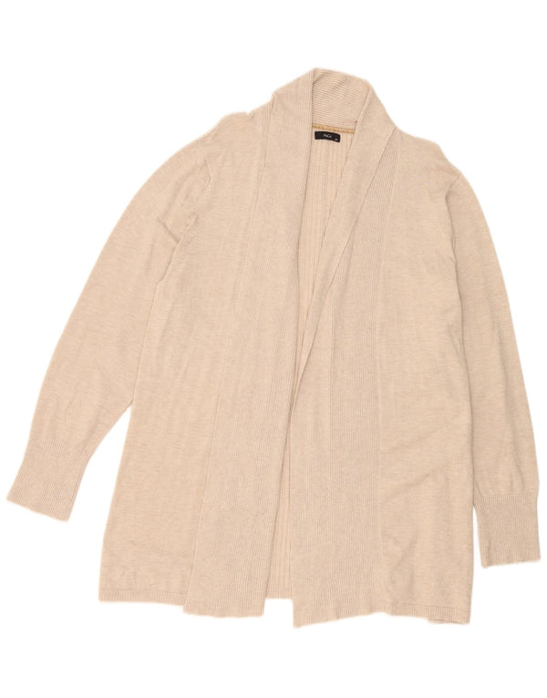 M&Co Damen Longline Open Cardigan Pullover UK 20 2XL Beige Viskose