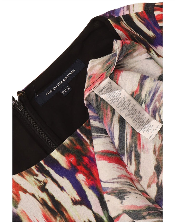 French Connection Damen-A-Linien-Kleid, Größe 44, mehrfarbig, Farbblock