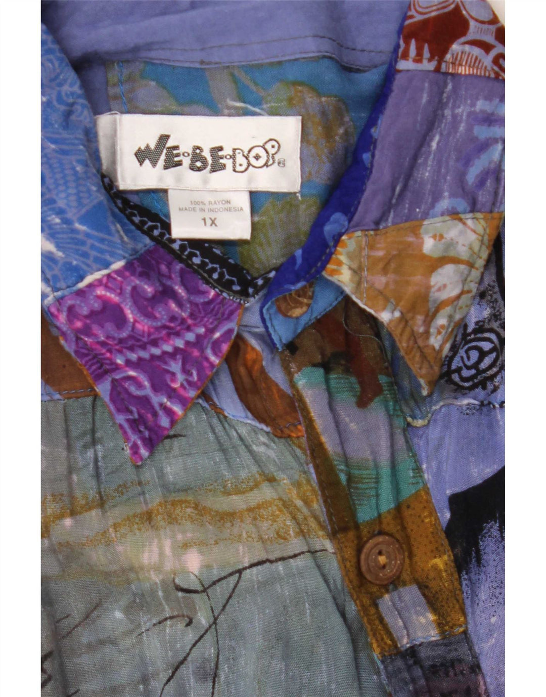 We Be Bop Damen-Hemdkleid in Übergröße, Gr. 18, XL, mehrfarbig, Patchwork