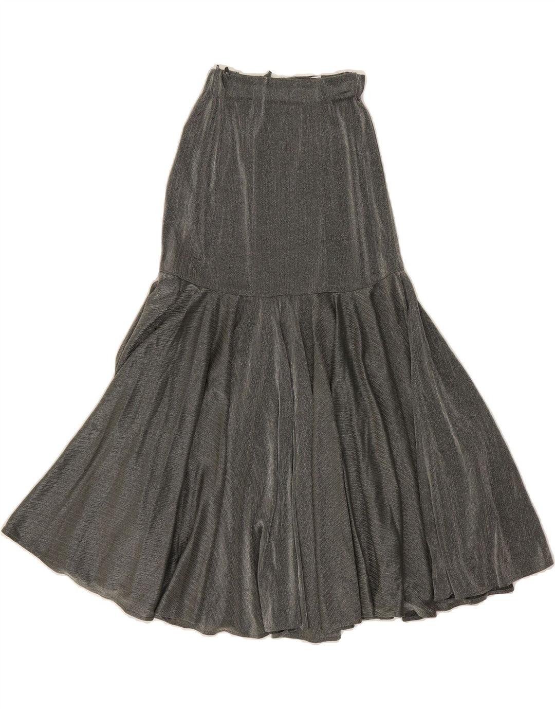 VINTAGE Womens Maxi Skirt W24 XS Grey Polyamide Vintage Vintage and Second-Hand Vintage from Messina Hembry 