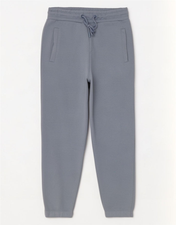 Zara Herren-Trainingshose, Jogginghose, klein, aus blauer Baumwolle
