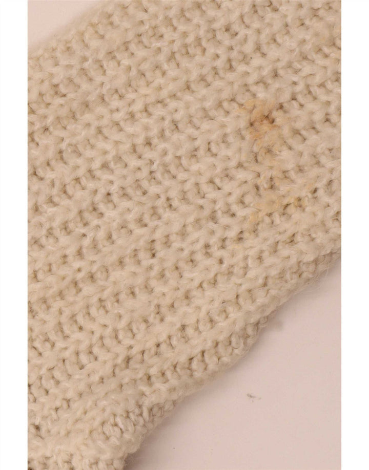Zara Damen-Strickjacke, übergroß, offen, Gr. 14, Mittelbeige, Acryl
