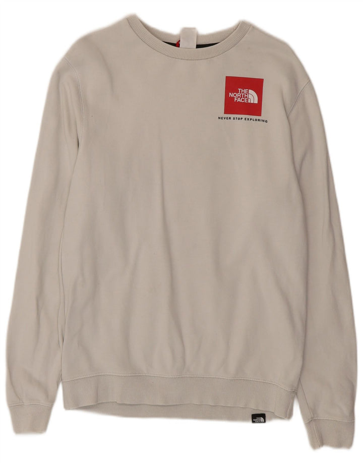 The North Face Herren-Sweatshirt, Pullover, Größe S, Grau, Baumwolle