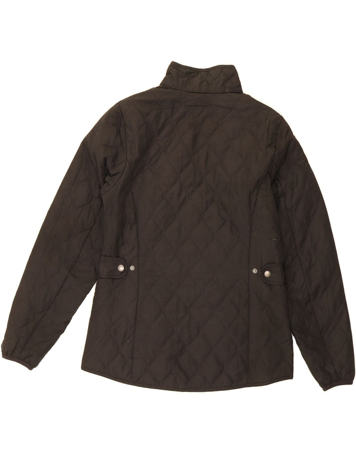 EDDIE BAUER Womens Quilted Jacket UK 14 Medium Black Polyester Vintage Eddie Bauer and Second-Hand Eddie Bauer from Messina Hembry 